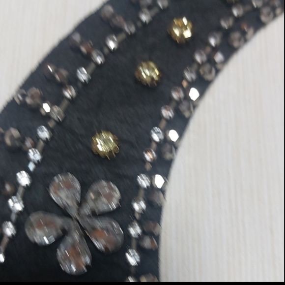 Chic Black and Silver Floral Necklace. I bought it in Poland. - Picture 7 of 7